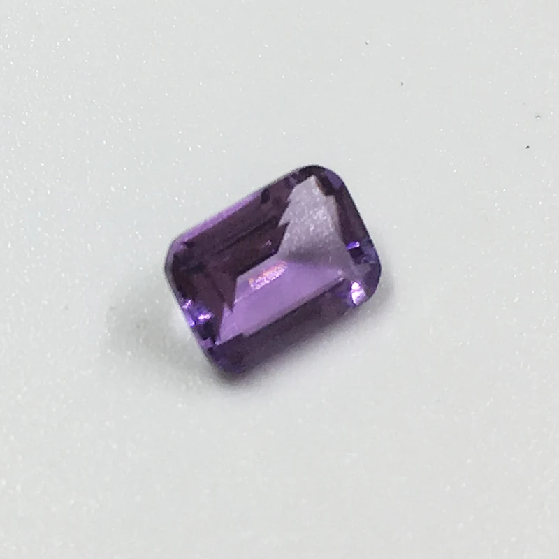 100% натуральный аметист незакрепленный драгоценный камень изумрудная огранка с