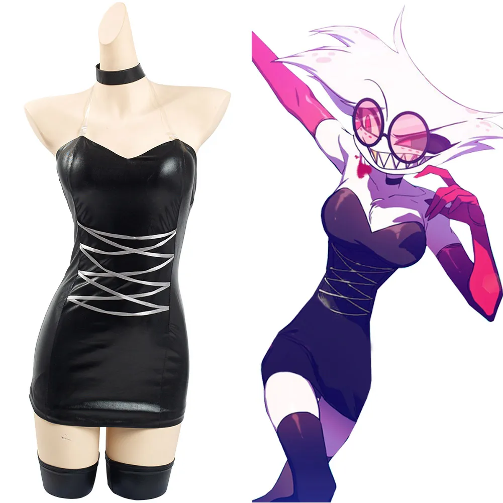 Костюм для косплея с ангелом из отеля Hazbin пылезащитный костюм боди наряды на