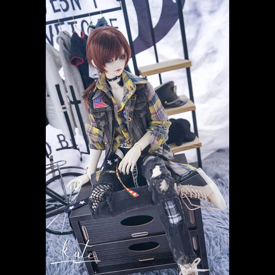 

Cateleya December New Doll Use Custom Size Limited Production BJD SD Doll Clothes Set Cowboy Whole Set Of Clothes