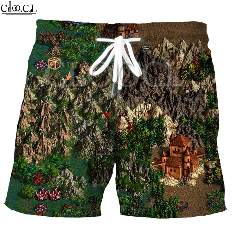 Классические модные летние шорты CLOOCL с героями игры май и магия повседневные