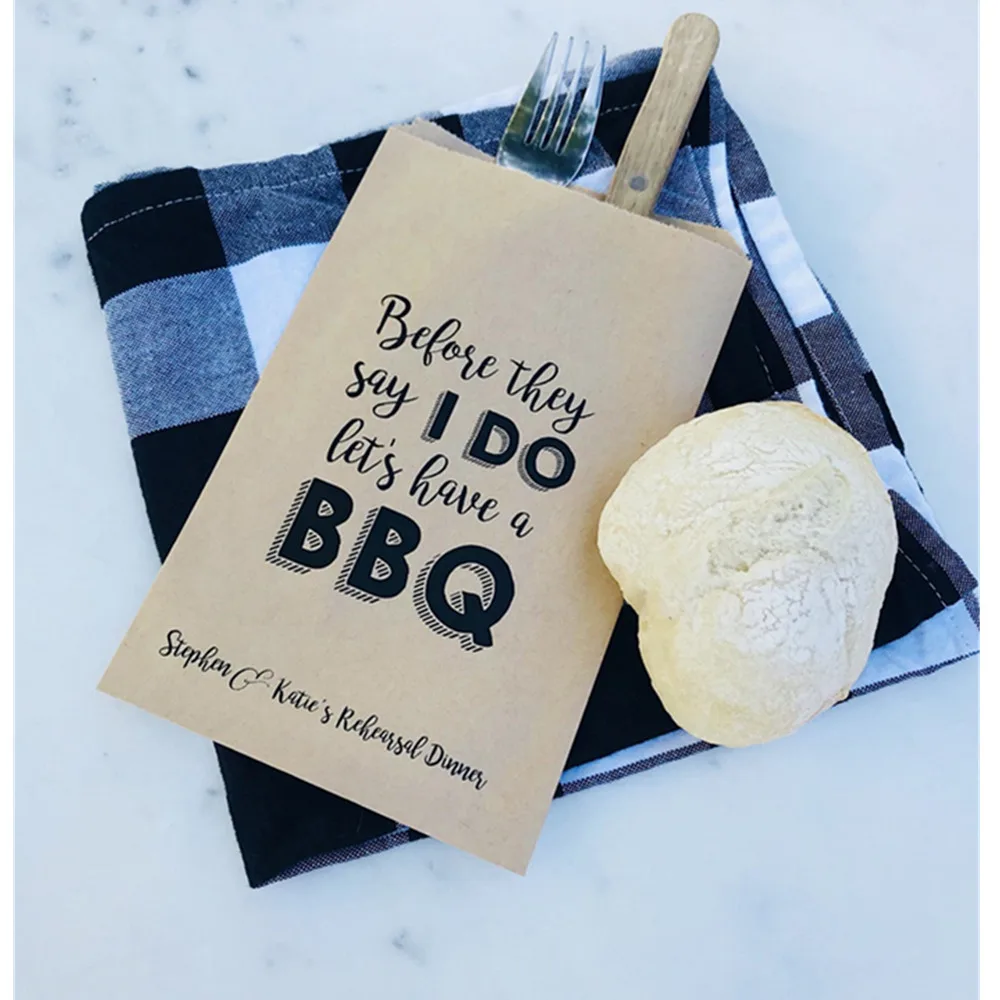 Пользовательские печатные на крафт-коричневых репетиционных обеденных мешках!