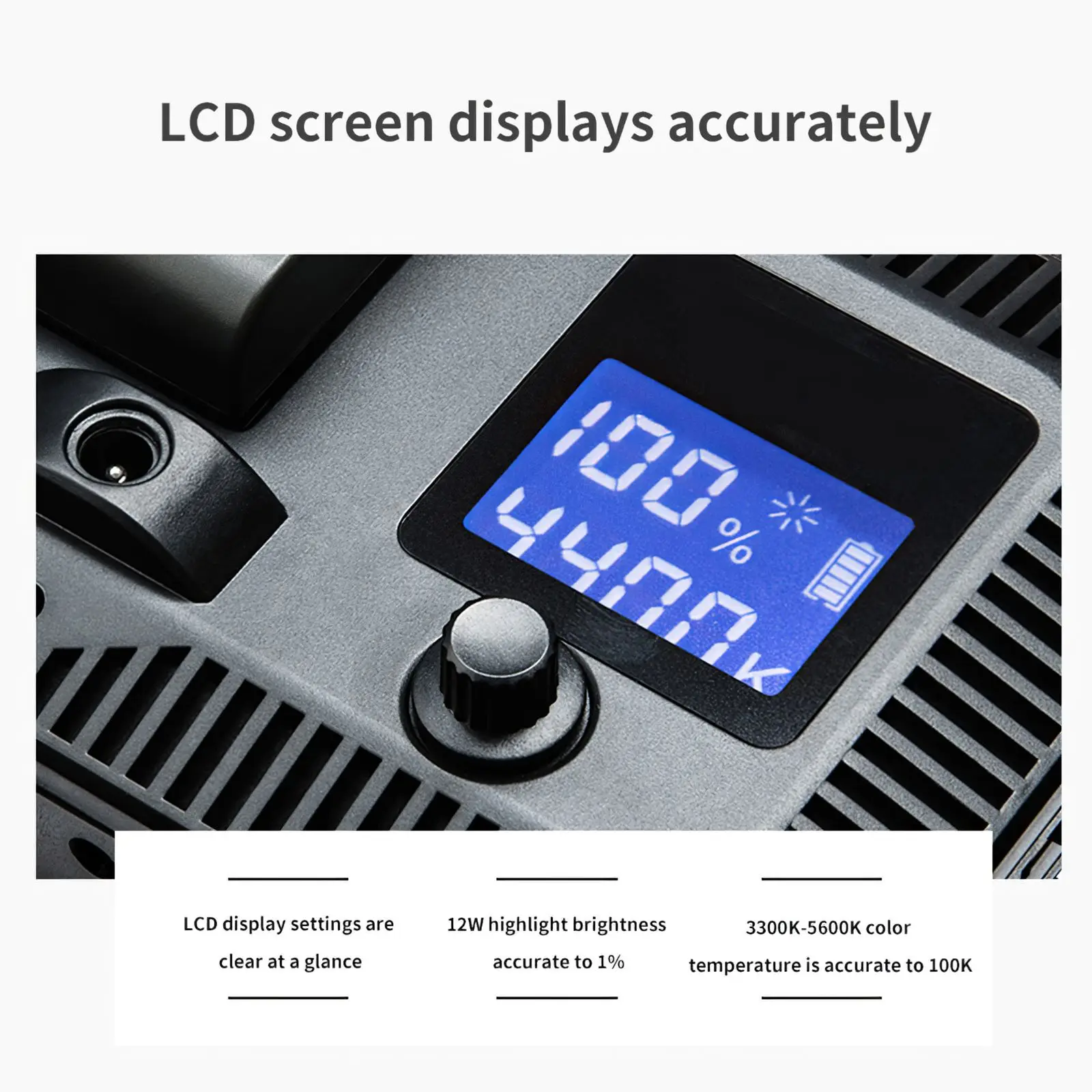 

LED Video Fill Light on-Camera 3300-5600K External Battery Lamp for DSLR Camera Vlog Fill Light Photography Studio Light