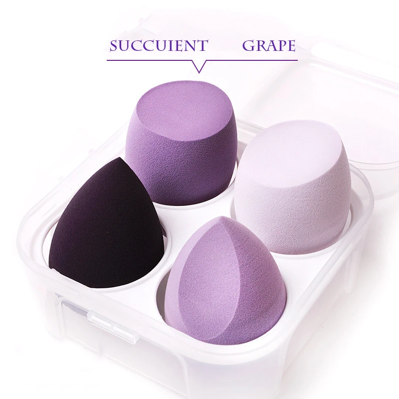 4 шт. спонж для макияжа с футляром хранения | Красота и здоровье