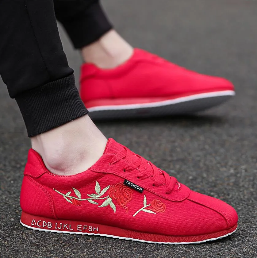 

2019 autumn new canvas shoes men's casual tide shoes trend breathable shoes men