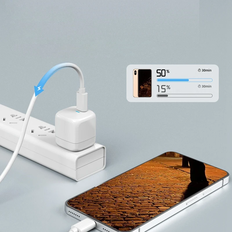 

Mini PD20W Charger Fast Charger Type C, Suitable for Apple 12 Cell Phone Charger