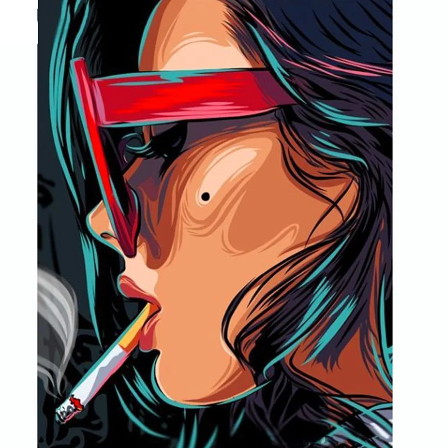 Полноразмерная/круглая Алмазная 5D картина сделай сам маслом смока вышивка