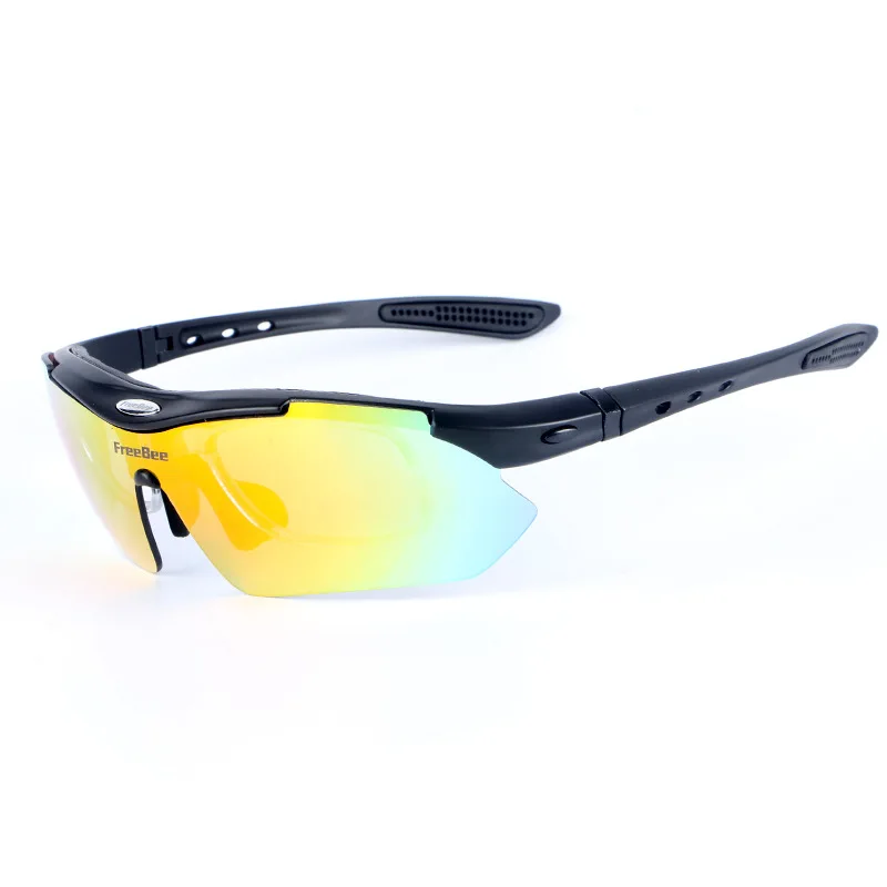 

5pcs lenses FREE BEE Cycling Glasses UV400 Outdoor Polarized Sports Eyewear Fashion Bike Bicycle Sunglasses Goggles with Case