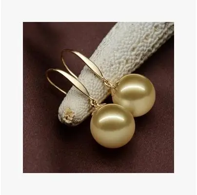 

Eternal wedding Women Gift word 925 Sterling silver real round light gift 10-11mm pearl oyster pearl earrings