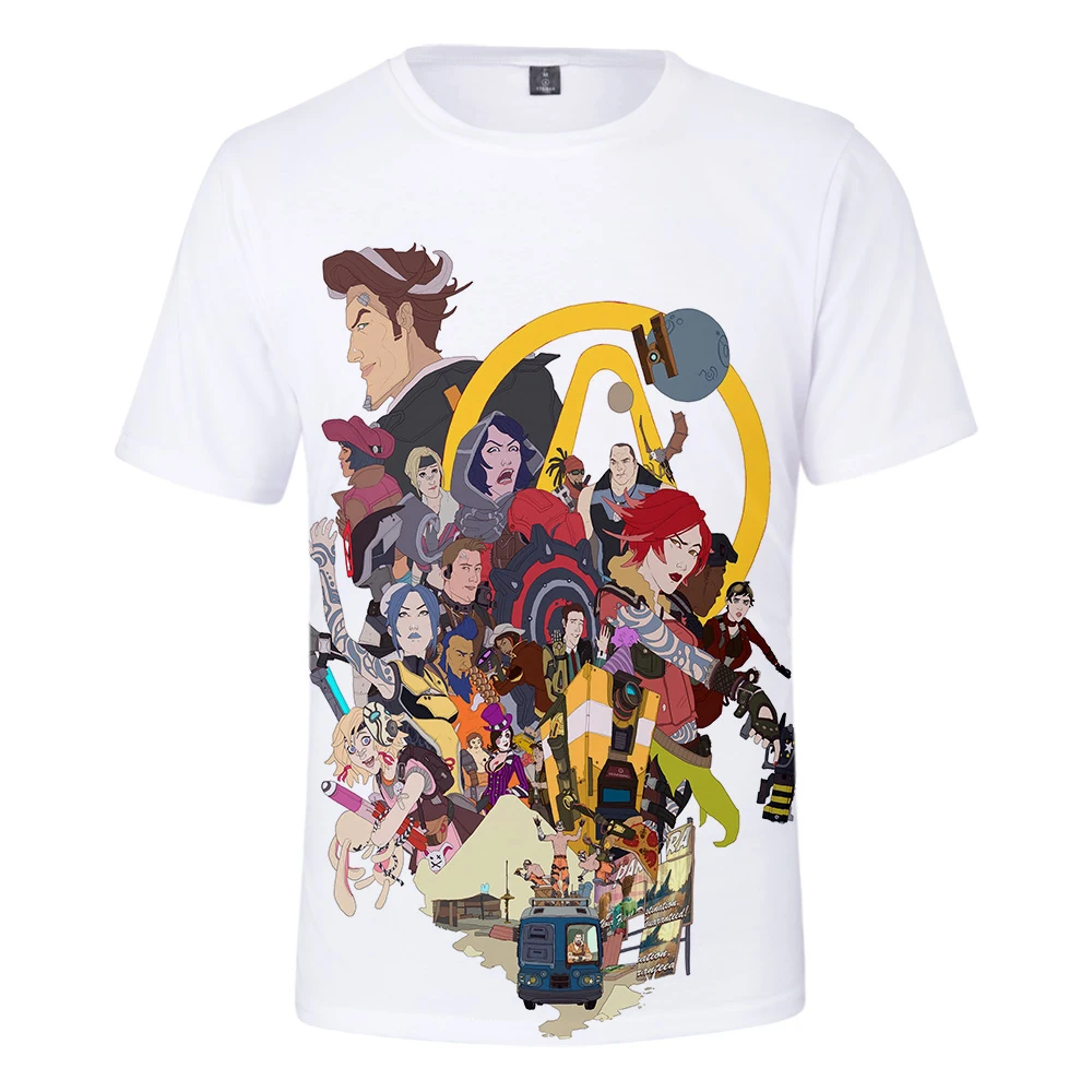 Футболка с коротким рукавом и 3D принтом в стиле Харадзюку|Мужские футболки| |