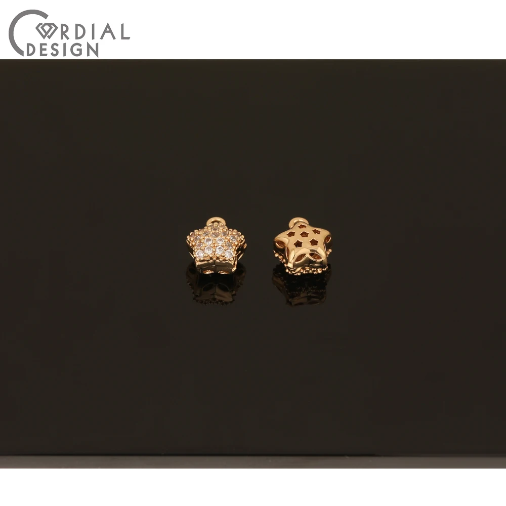 

Cordial Design 50Pcs 9*10MM DIY Pendant/Hand Made/Earrings Accessories/Jewelry Findings & Components/Earring Making/CZ Charms