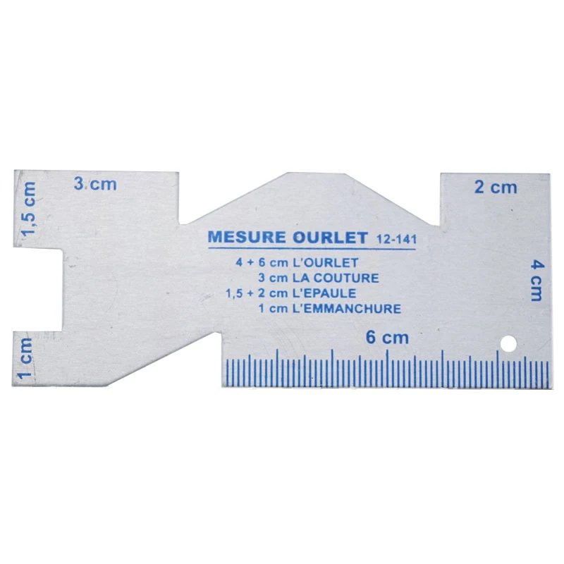 

New Precision Seam Measuring Gauge Metal Quilting Ruler Template Sewing Ruler For DIY Sewing Quilting Craft Compact Practical