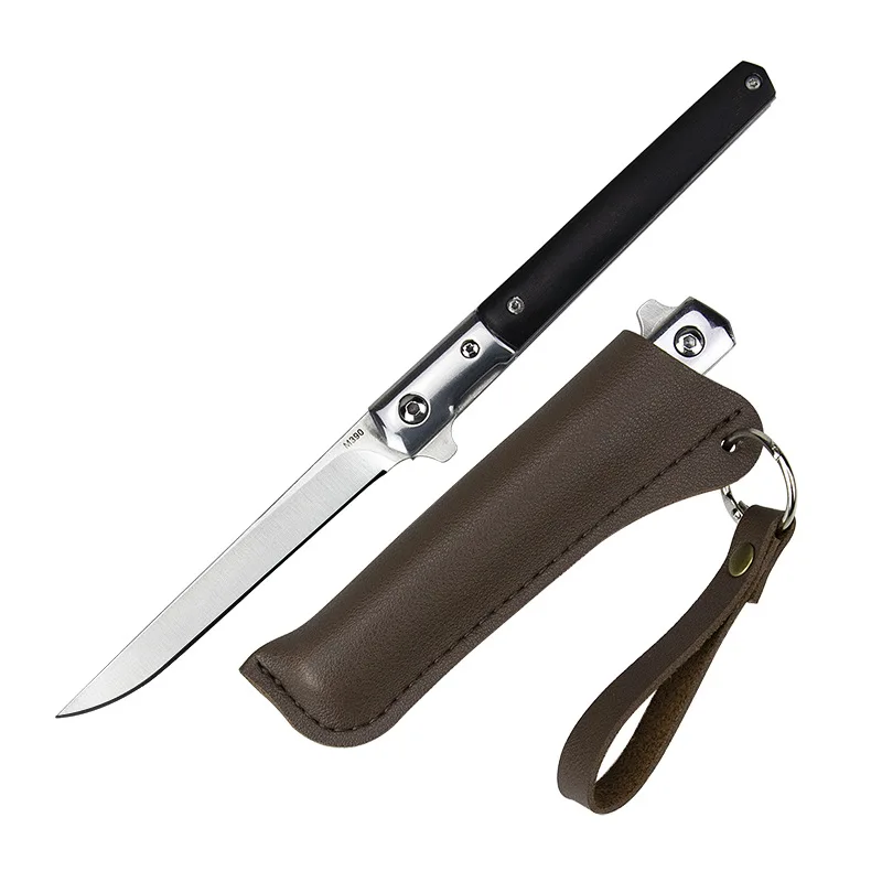 

High Hardness Camping Outdoor Knife Tactical Multifunctional Folding Knife Fruit Knife Portable Small Short Knife CN(Origin)