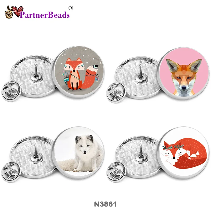 

Лиса окрашенная металлическая брошь красивые пуговицы 15 мм/18 мм/21 мм/23 мм/25 мм/28 мм бусины партнеbeads N3861