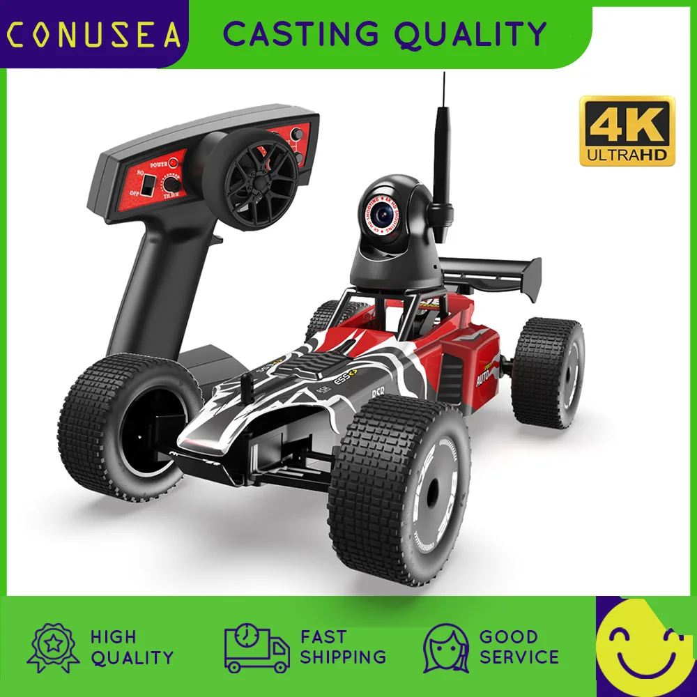 RC Car with 4k camera 35km/h High Speed radio controlled car Electric control machine Drift racing vehicle Toys for boy kids