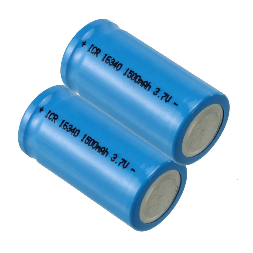 Аккумуляторная литий-ионная батарея CR123A 16340 3 7 В 1500 мАч для светодиодного