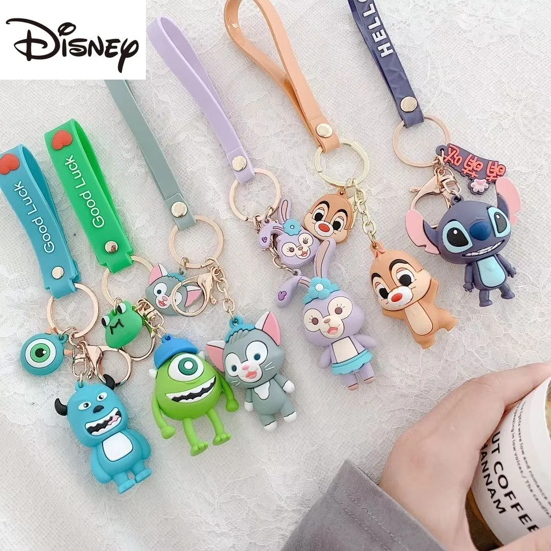 

Disney Cartoon Image Keychain Cute Children's Toys Girls Boys Schoolbag Decorations Trend Women Car Key Pendant Accessories
