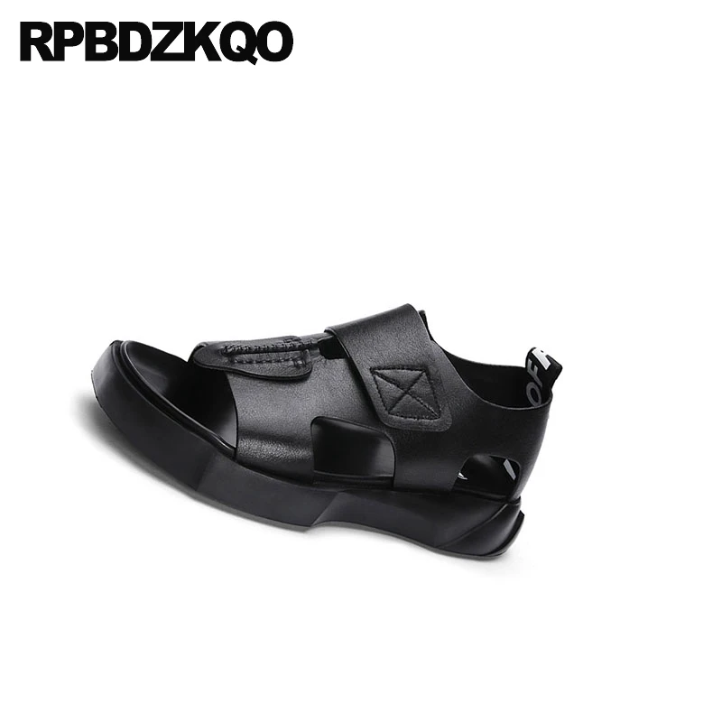 Повседневная мягкая обувь с открытым носком на платформе открытыми пальцами