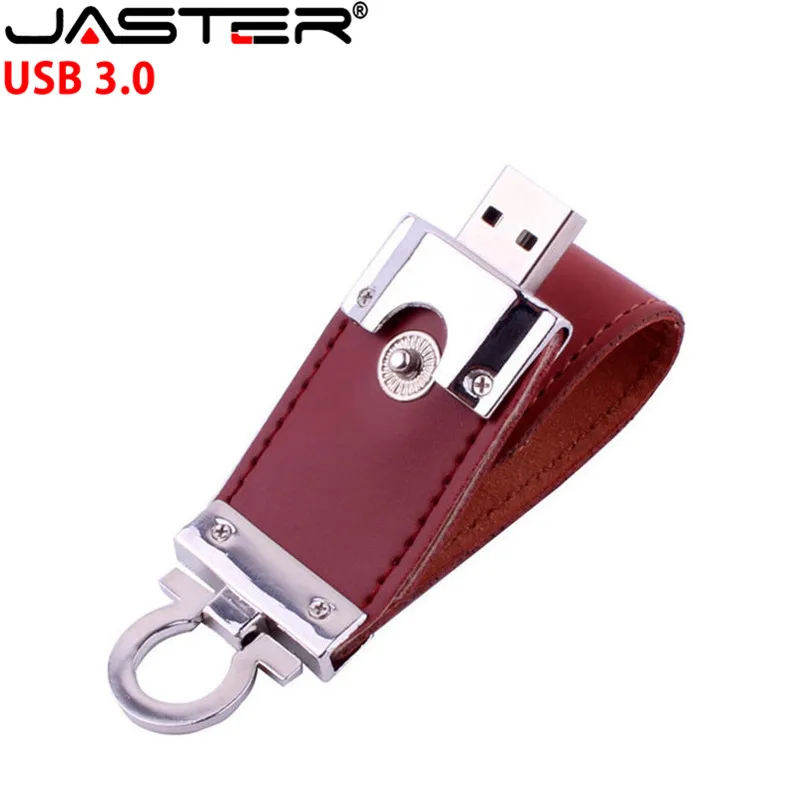Изготовленный на заказ логотип кожа флеш накопитель USB 3 0 4GB/8GB/16GB/32GB/64GB 128GB цепочка