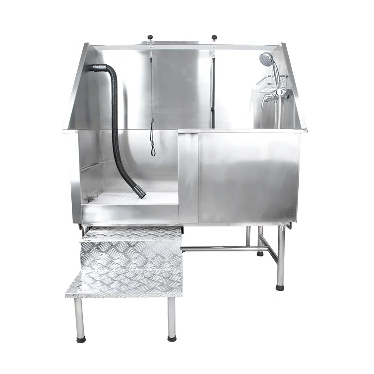 

Pet Supplier Wholesale Customized Stainless Steel Pet Dog Bath Tube Bathtub