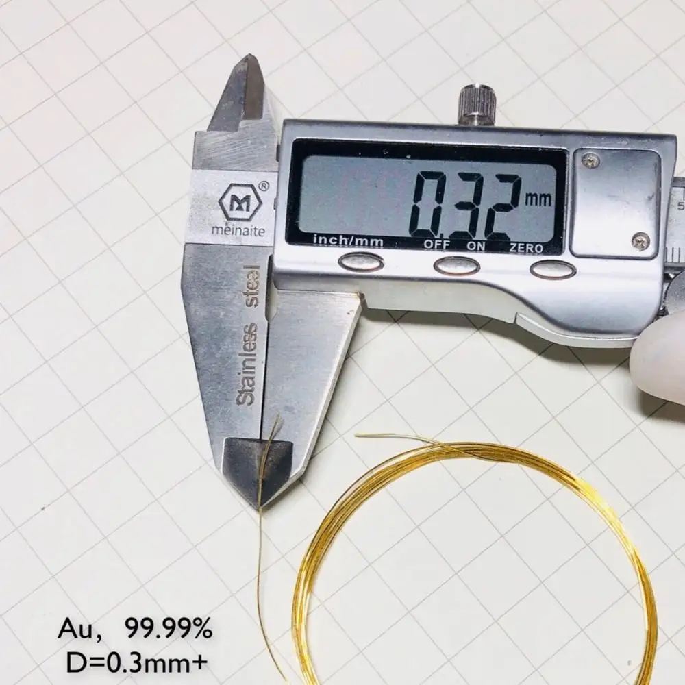 

Gold Au Wire Element Sample D 0.3mm 99.99% Pure