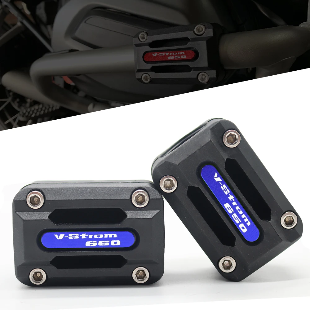 

For SUZUKI V-STROM 650 /XT VSTROM dl 650 DL650 22/25/28mm Motorcycle Engine Crash Bar Protection Bumper Decorative Guard Block