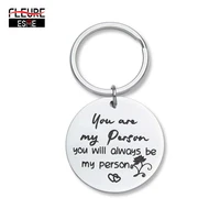 engraved keychain for best friend gifts you are my person key ring friendship gifts for him her women men teen girl