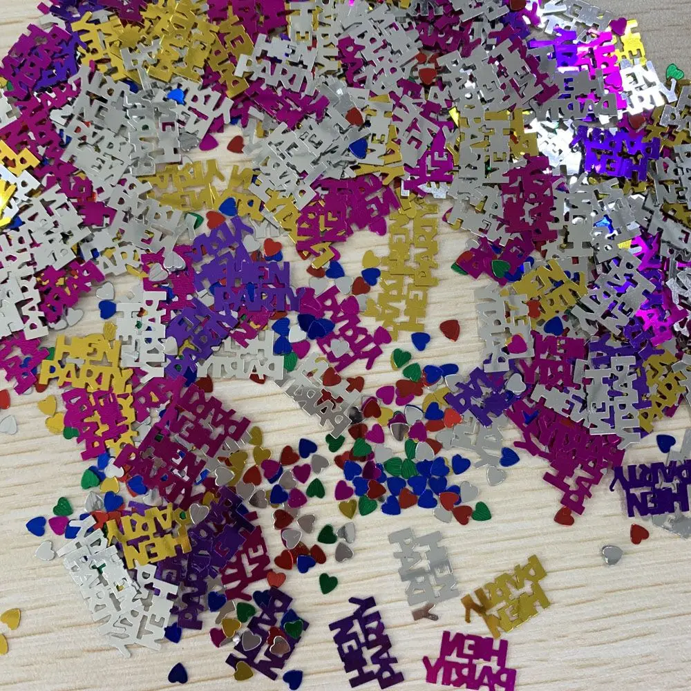 2 упаковки яркие свадебные принадлежности с блестками вечерние конфетти блестки