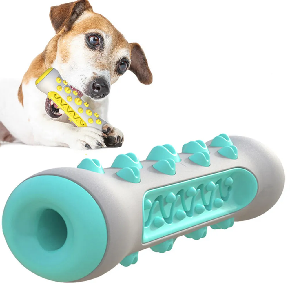 

Rubber Toys Dog Brushing Stick Molar Tooth Cleaner Puppy Doggy Toothbrush Trainging Chew Cleaning For Small Medium Pet Dogs Toy