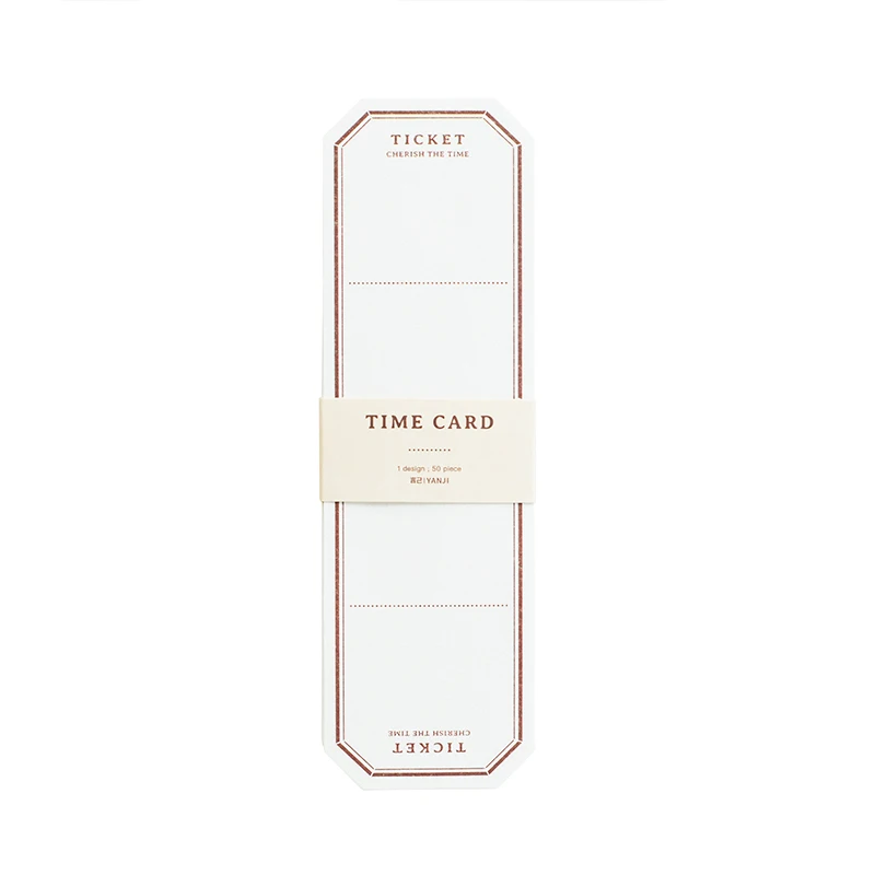 

13packs/LOT time card series plan book material paper message memo pad