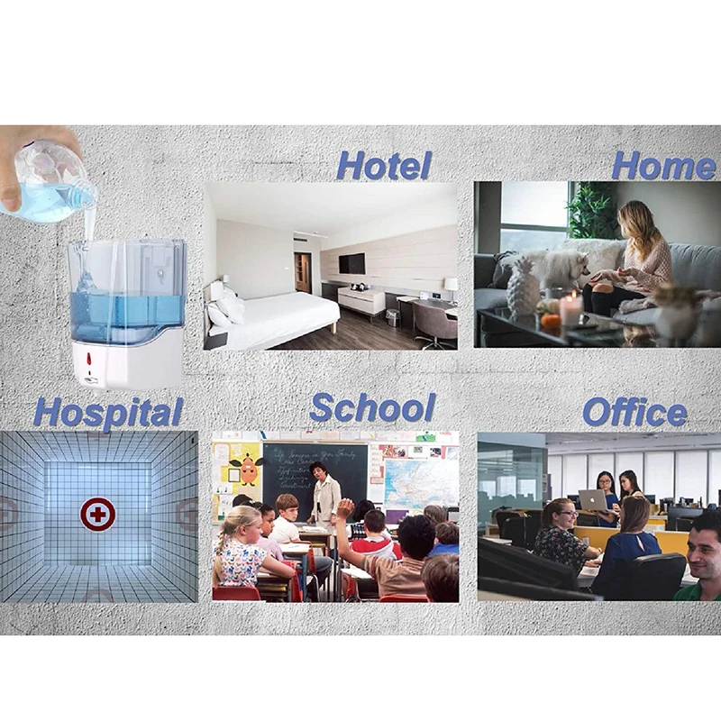 

Automatic Soap Dispenser Wall Mount, Hand Dispenser Touchless Sensor Hand Free Soap Dispenser