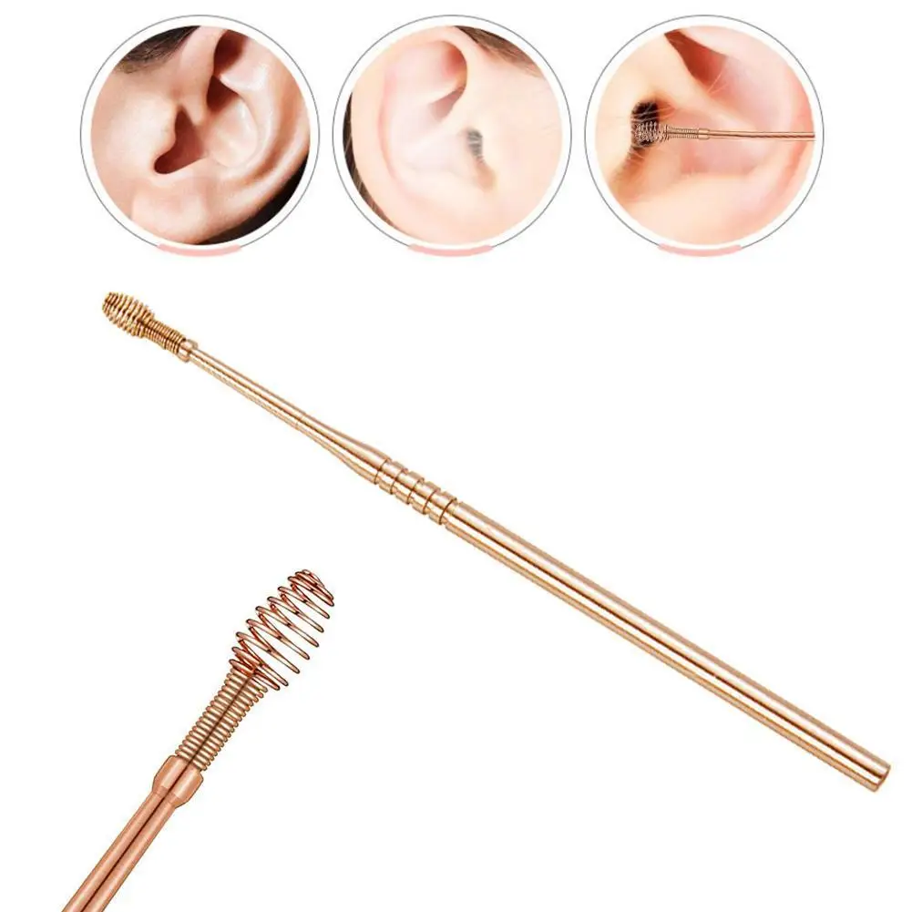 

1pc Ear Wax Remove Kit Ear Pick Curette Wax Cleaner Removal Portable Ear Pick Cleaning Tools Health Stick Tool