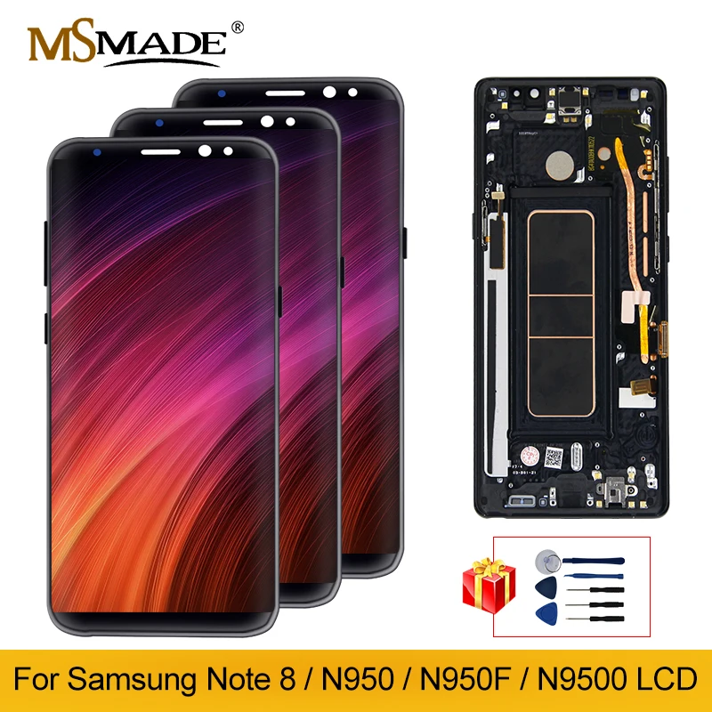 Оригинальный Новый ЖК дисплей для Samsung Galaxy Note 8 N9500 N950F N900DS дигитайзер сенсорного