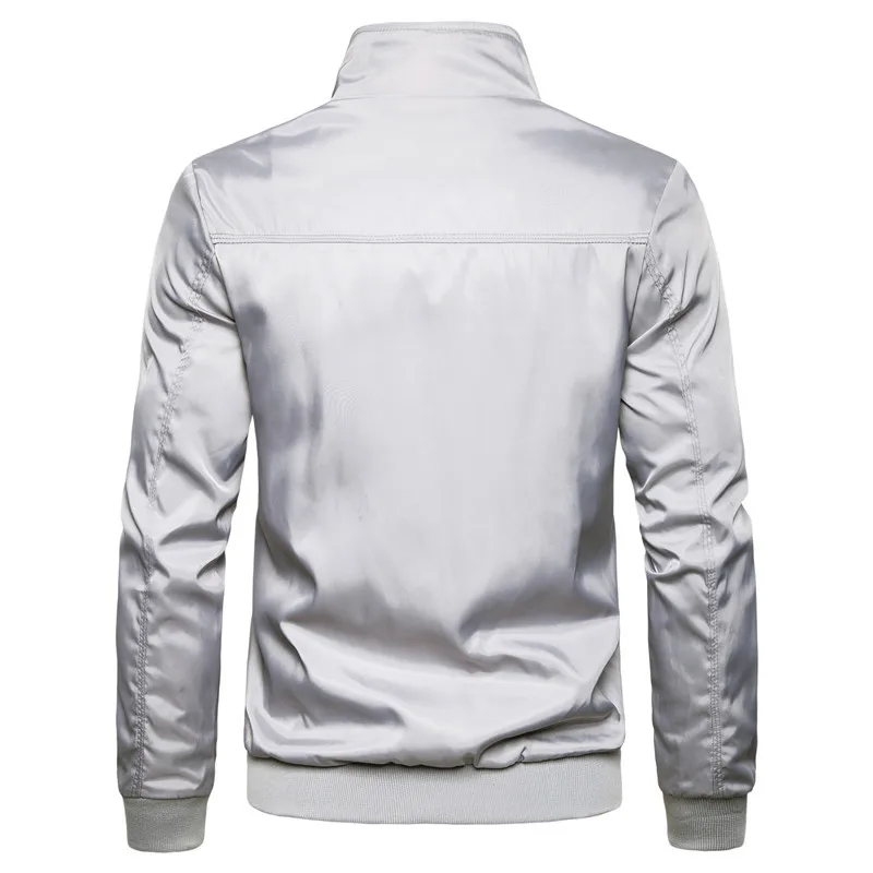 

2020 Spring and Autumn New Fawn Embroidered White Casual Men's Jacket Quality Men's Clothing Sports Fashion Tops