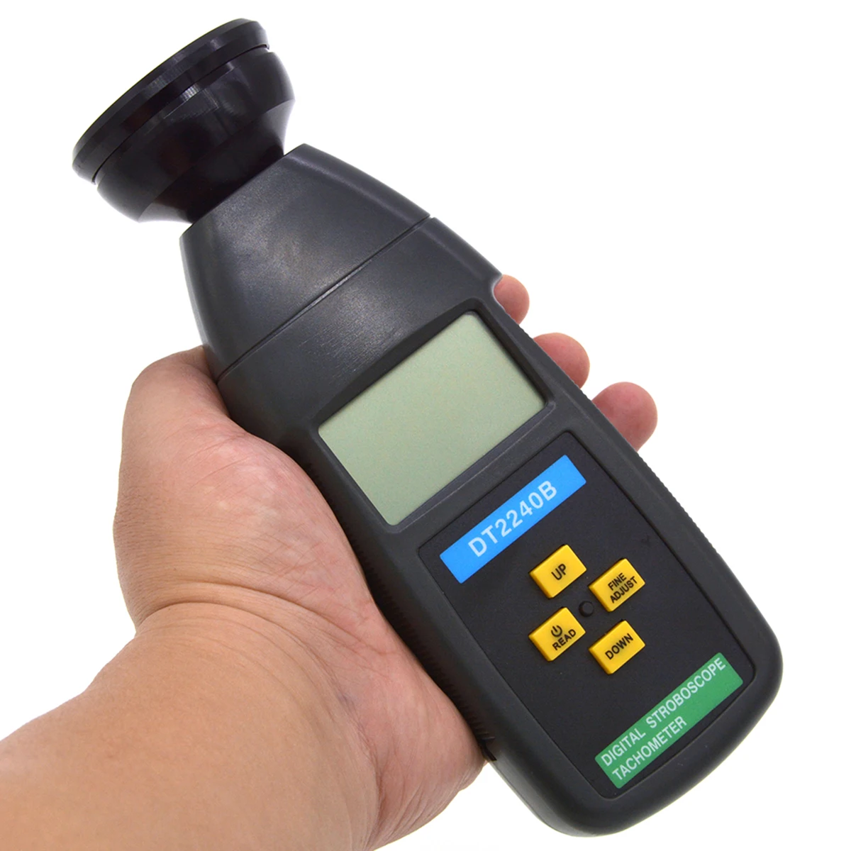 

ANENG DT2240B Digital LCD Non-Contact Flash Stroboscope Tachometer Photoelectric Revolution Meter Speedometer Tester 60~40000RPM