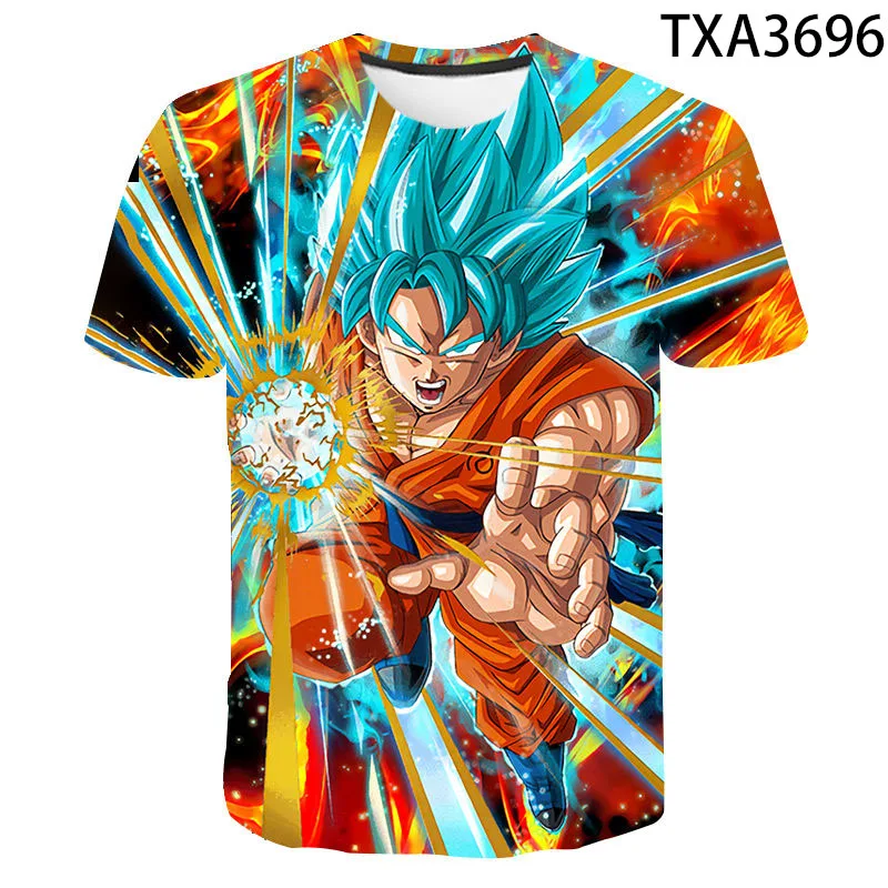 

2021 New 3D Printed Tshirts Men Women Children Goku Boy Girl Kids fashion Casual T-shirt Children Short Sleeve Cartoon Tops Tee