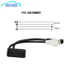 10 шт.лот для Audi 2x2 OBD OBD2 Адаптер VAG серии для AUDI Американская классификация проводов 2р + Американская классификация проводов 2р OBD2 адаптер наивысшего качества Бесплатная доставка