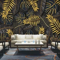 custom wall mural 3d photo wallpaper for walls nordic tropical plant leaves tv background wall painting living room papier peint