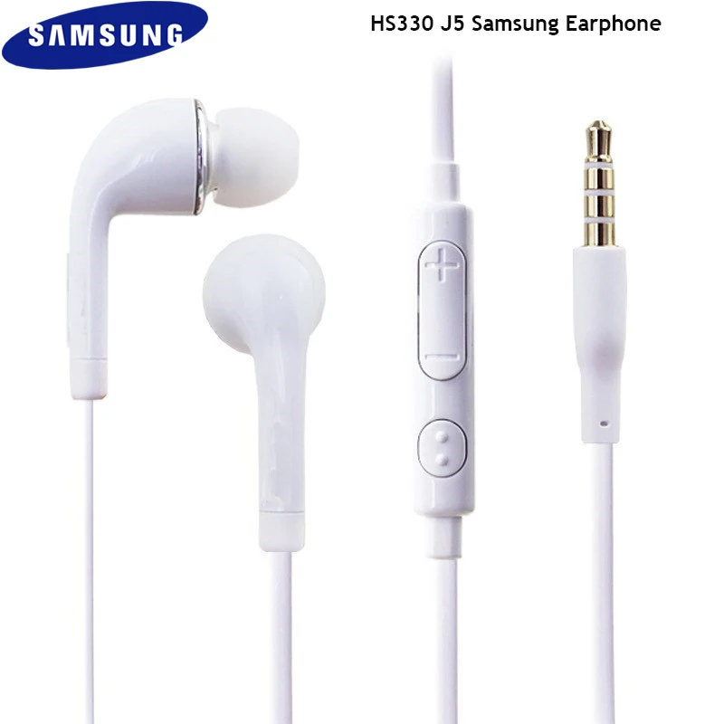 Оригинальные спортивные наушники-вкладыши Samsung HS330 с микрофоном для Galaxy S6 S7 Edge S8 S9