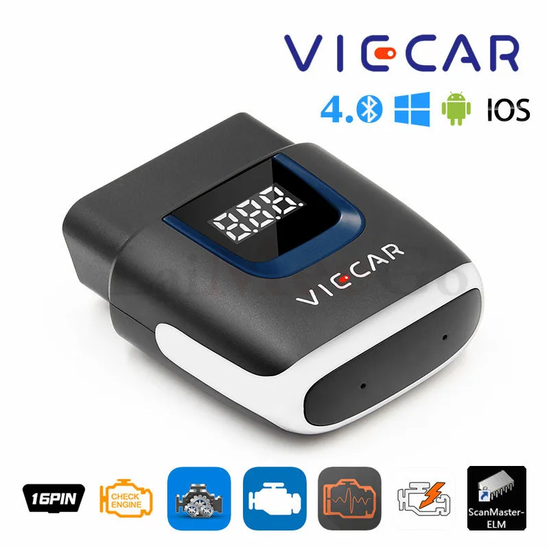Viecar ELM327 V2.2 OBD2 считыватель кодов Bluetooth 4 0 WIFI USB Type-c для Android/IOS сканер ELM 327 OBD 2