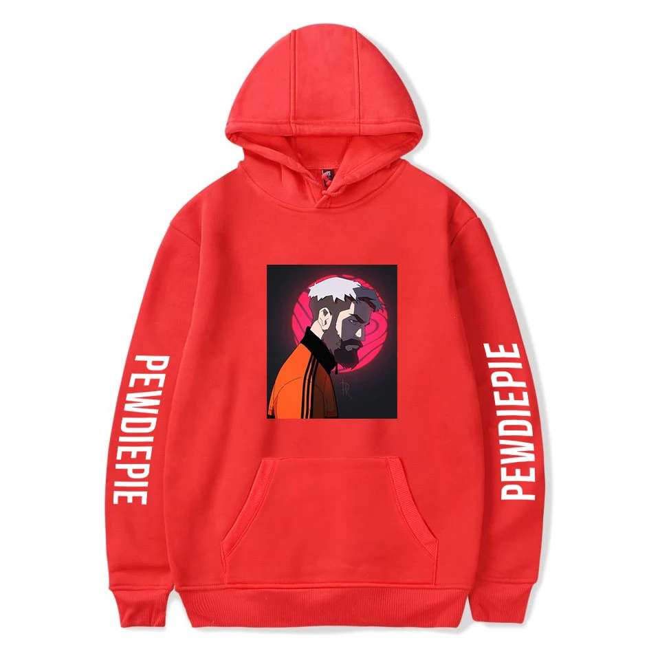 

Network Anchor PewDiePie Sweatshirt Men Women Sudaderas Long Sleeve Hooded Sweatshirt Unisex Casual Harajuku Winter Hoodies