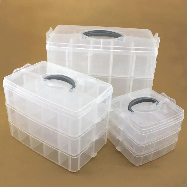 Дорожный маленький трехслойный ювелирный серьги клипсы для ногтей носки Коробка