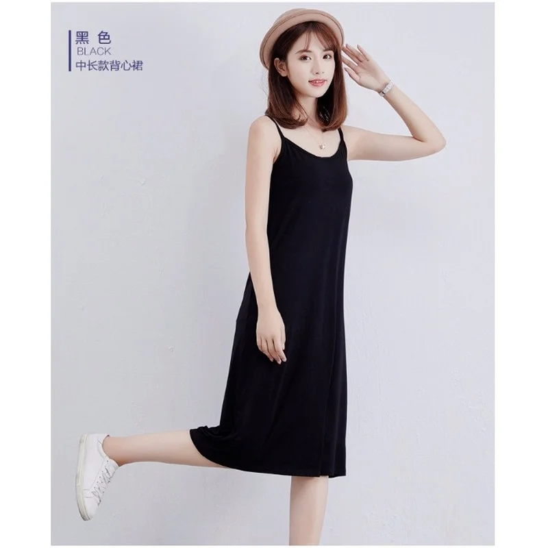 

2021 Sexy Strap Backless Satin Dress Loose Dresses Spring Summer New Sleeveless Basic Solid Womens Clothing sexy pjs