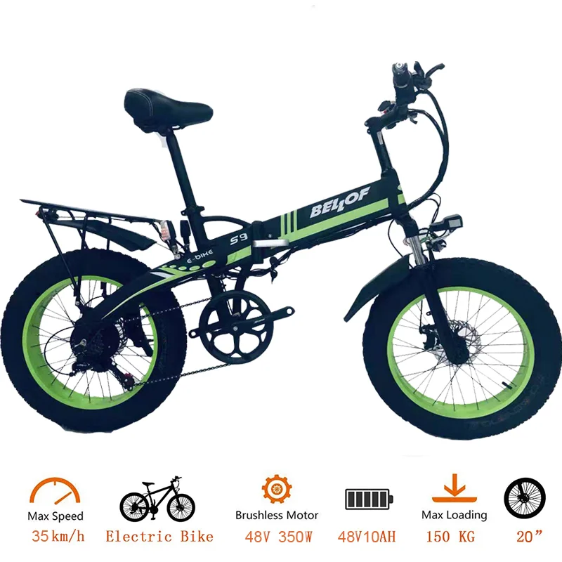 Verkauf 1000W Faltbare Elektrische Schnee Bike 20-zoll Fett Reifen Elektrische Ebikes Für Erwachsene Und Teenager 48V 14Ah Elektrische Berg Fahrräder