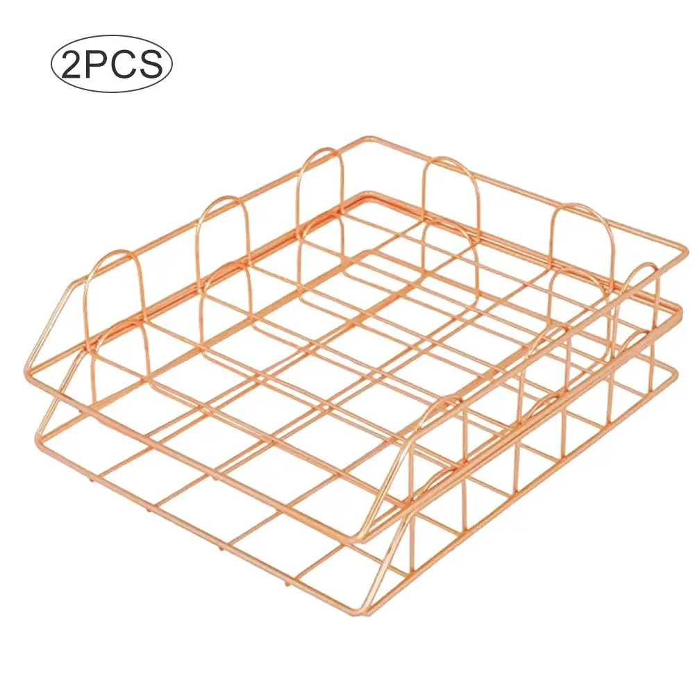 

Подставки-органайзеры металлические под розовое золото, 2 шт.