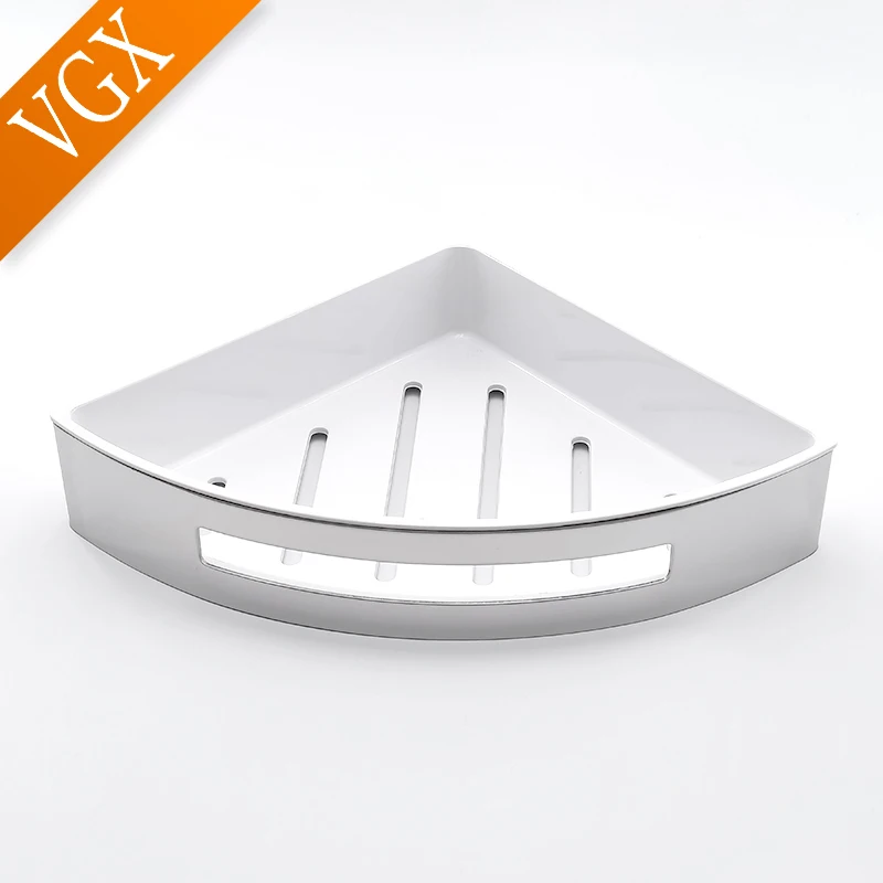 vgx bathroom shower trangle shelf corner storage rack organizer wall mounted shelves stainless steel basket kitchen accessories free global shipping