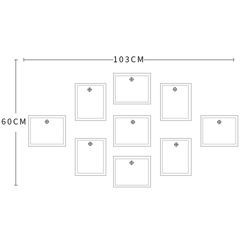 9 фоторамка настенная набор 7 дюймов креативная Свадебная фото серия семейная