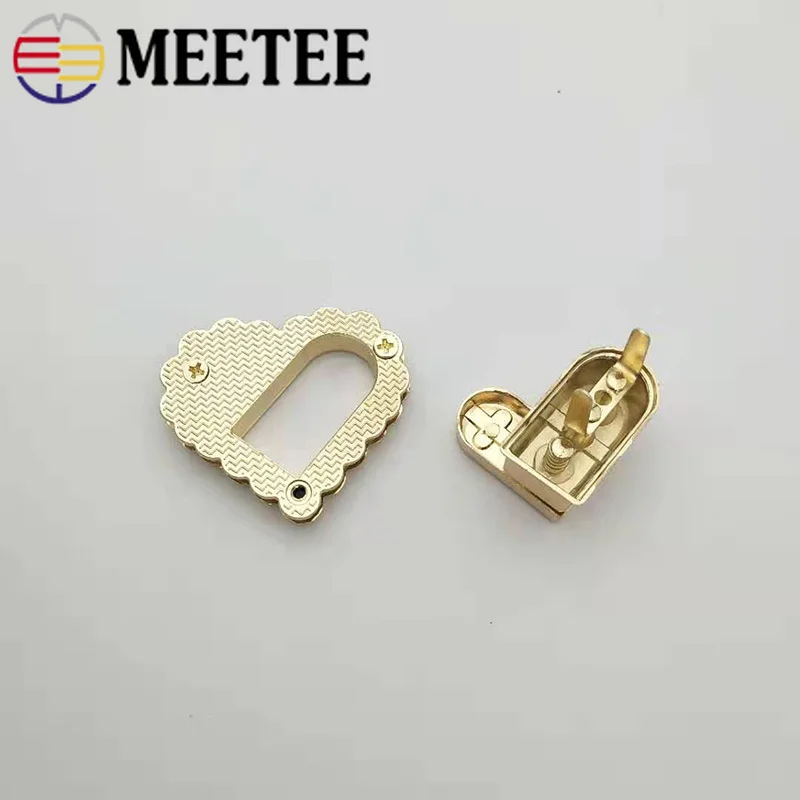 Meetee 5/10 шт 38x42мм металлический замок из сплава застежка в форме сердца