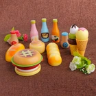 Комплект детской одежды из 3 предметов, ролевая Кухня фрукты Еда деревянная игрушка резка двух до шести лет модный детский набор подарок