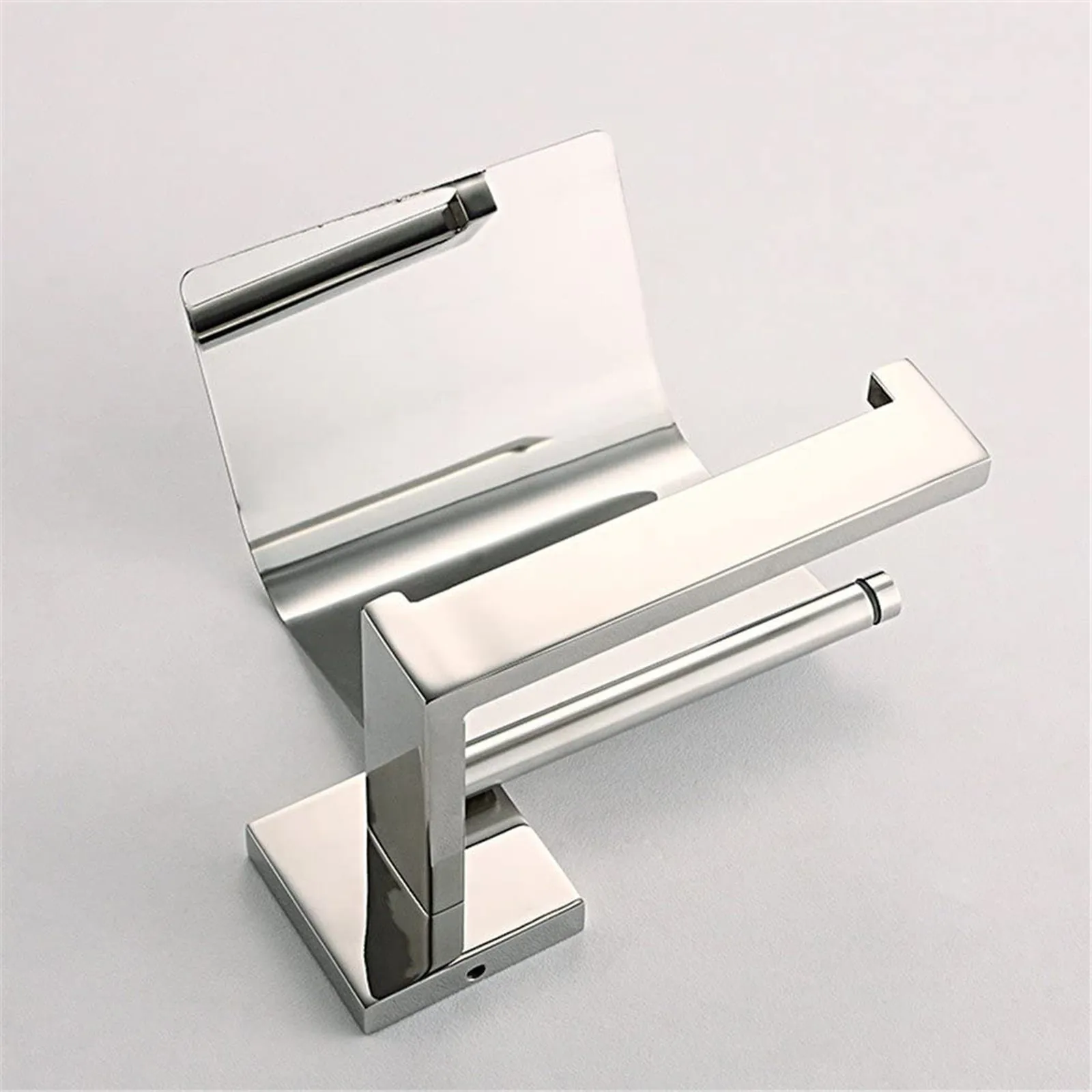 

New Stainless Steel Toilet Paper Holder With Flip Cover Wall-Mounted Bathroom Toilet Paper Holders Rack Shelf Dropshipping
