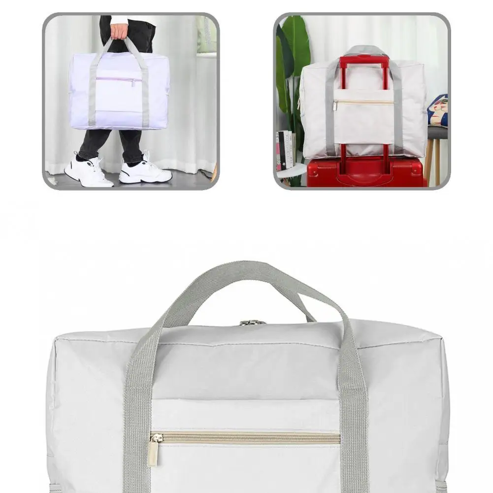 

Widen Handle 4 Colors Large Capacity Double-layer Waterproof Foldable Storage Pouch for Home